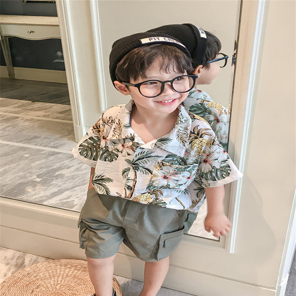 Camisa Floral Elegante para Niño