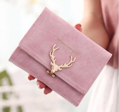 Cartera Multiusos Estilo Coreano con Diseño de Venado Esmerilado