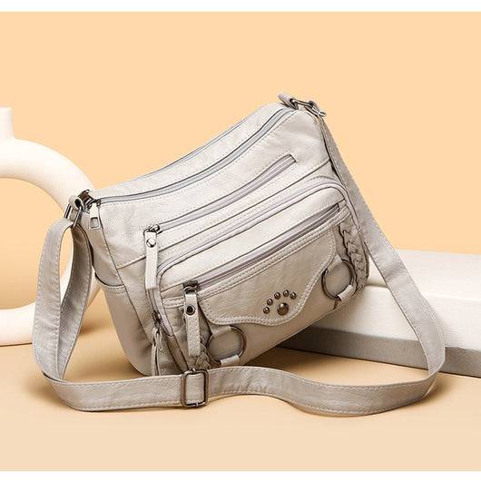 Bolsa Maternal de Cuero PU Suave con Diseño Avanzado - Image 11