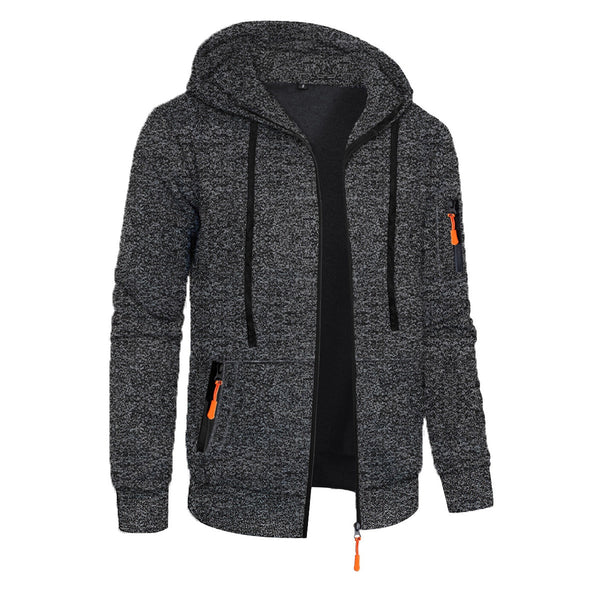 Suéter Deportivo con Capucha y Textura Jacquard para Hombre