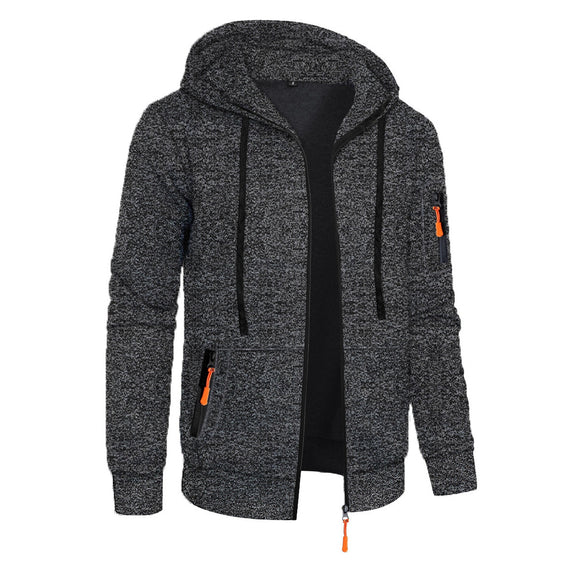 Suéter Deportivo con Capucha y Textura Jacquard para Hombre