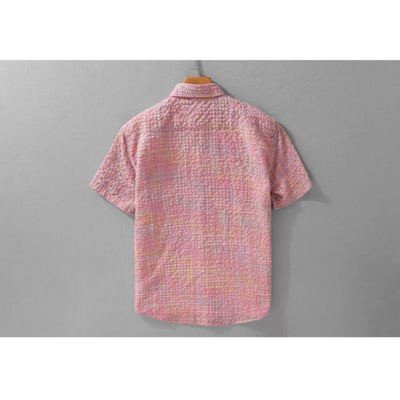 Camisa Cuadrillé Suelta Ligera para Hombre - Estilo Verano Moderno - Image 14