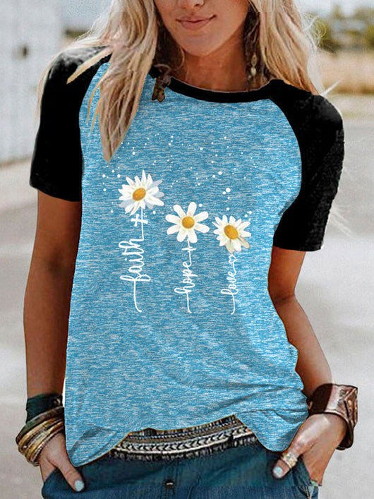 Playera Estampada Tres Margaritas de Manga Corta - Image 14