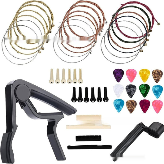 Kit Completo de Accesorios para Guitarra - Púas, Cuerdas y Estuche - Image 28