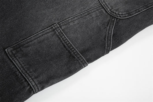 Pantalones de Mezclilla Punk Vintage Desgastados y Lavados - Image 11