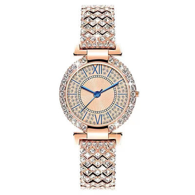 Reloj de Pulsera de Lujo con Diamantes Completos para Mujer - Diseño Versátil y Trendy - Image 10