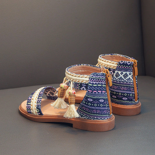 Sandalias Romanas Infantiles Étnicas Retro para Verano - Image 10