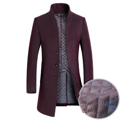 Abrigo Trinchera de Lana para Hombre - Estilo Casual Sofisticado - Image 13