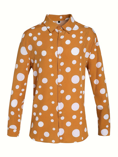 Camisa de Manga Larga con Lunares para Adolescentes y Hombres - Image 2