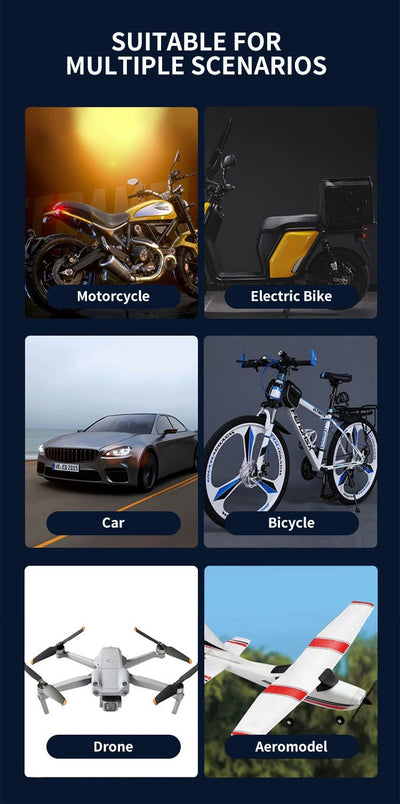 Luz de Advertencia LED para Motocicleta con Control Remoto Inalámbrico - Image 20