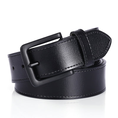Cinturón de Cuero para Hombre Hebilla Simple Elegante - Image 13
