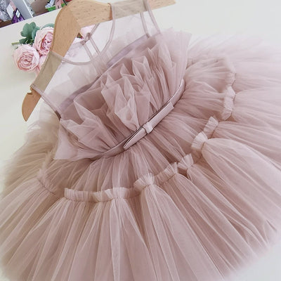 Vestido Princesa Niña Tul Esponjoso Elegante - Image 9