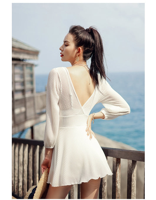 Traje de Baño Coreano Manga Larga con Control de Abdomen y Push Up - Image 11