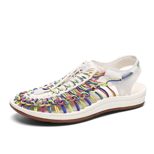 Sandalias Romanas Tejidas con Cordón Ajustable para Hombre y Mujer - Image 11