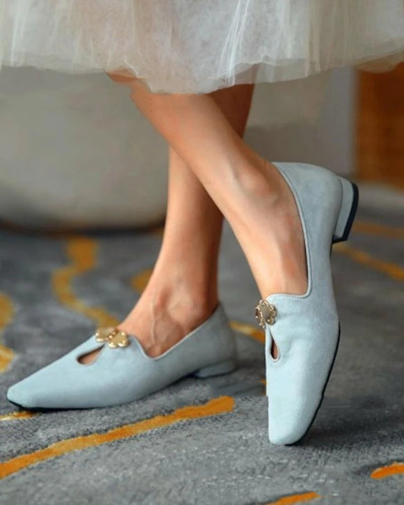 Zapatos para Mujer con Corte Bajo y Punta Cuadrada