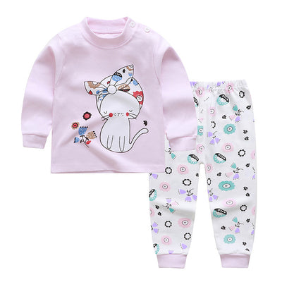 Pijamas de Otoño e Invierno para Niñas - Conjunto Cálido de Manga Larga - Image 2