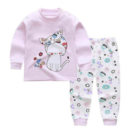 Pijamas de Otoño e Invierno para Niñas - Conjunto Cálido de Manga Larga - Image 2