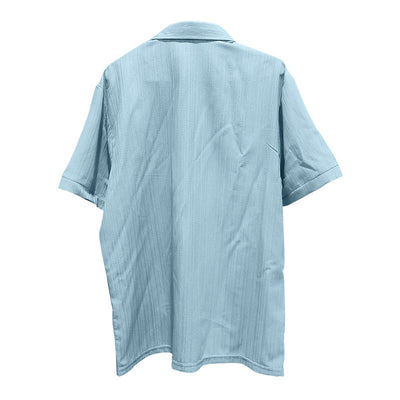 Camisa Polo Manga Corta Lisa Suelta para Hombre - Casual y Cómoda - Image 36