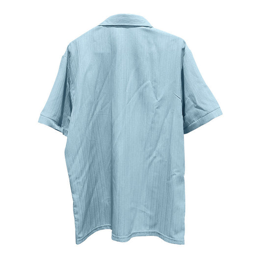 Camisa Polo Manga Corta Lisa Suelta para Hombre - Casual y Cómoda - Image 36