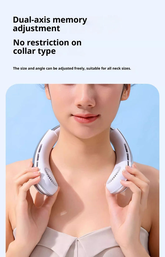 Ventilador Portátil Recargable USB para Cuello - Diseño Ergonómico Manos Libres - Image 13