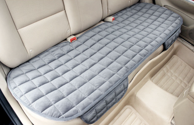 Cojín de Asiento para Auto Acolchado Cuadros Bordados Antideslizante - Image 8