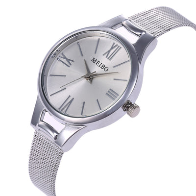 Reloj Pulsera Mujer Malla Acero Inoxidable Dorado Rosa con Cierre Magnético - Image 5