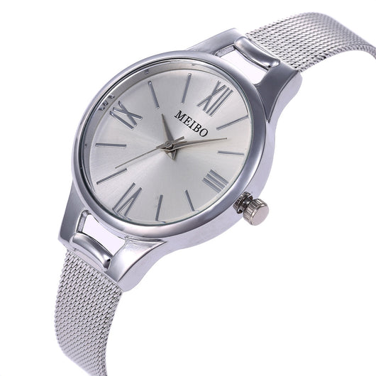 Reloj Pulsera Mujer Malla Acero Inoxidable Dorado Rosa con Cierre Magnético - Image 5