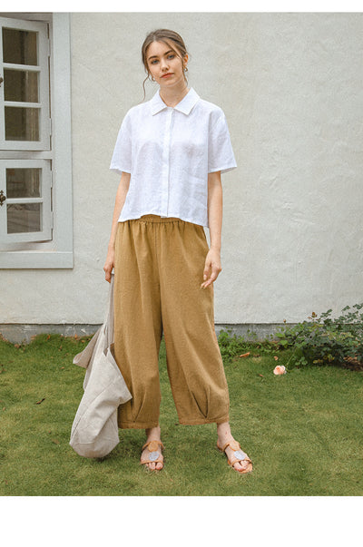 Camisa de Lino Puro con Textura Francesa para Mujer - Image 25