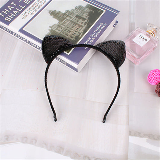 Diadema de Orejas de Gato Lentejuelas - Accesorios para el Cabello Infantiles - Image 13