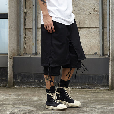Pantalones Cortos Cropped de Doble Capa - Image 3