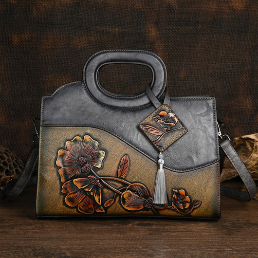 Bolso Crossbody Étnico Artesanal con Textura en Relieve para Mujer - Image 5