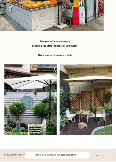 Sombrilla Rectangular Impermeable para Terraza y Patio - Protección Solar 4 Esquinas - Image 23