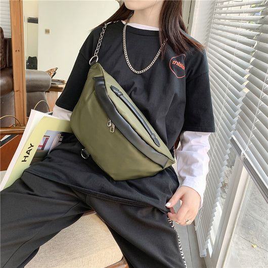 Bolsa de Pecho Nylon Versátil con Cadena Chic - Image 11