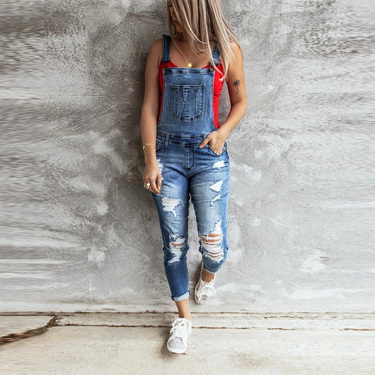 Pantalones Vaqueros Rotos Elásticos para Mujer - Estilo Verano - Image 3