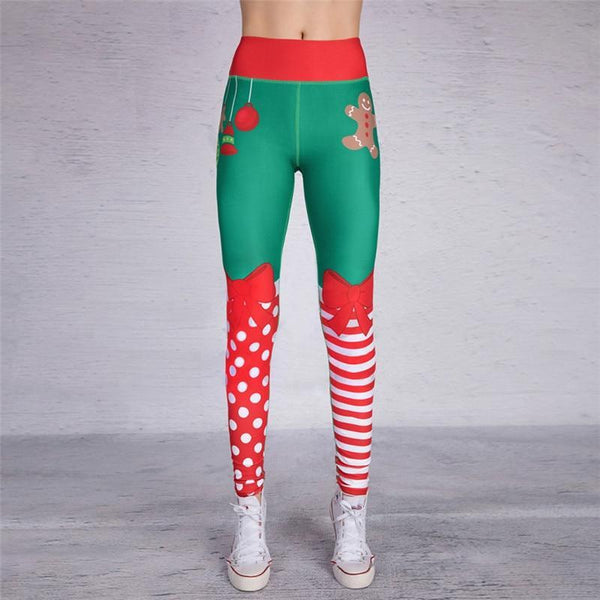 Leggings Deportivos Navideños de Cintura Alta para Yoga y Fitness - Image 3