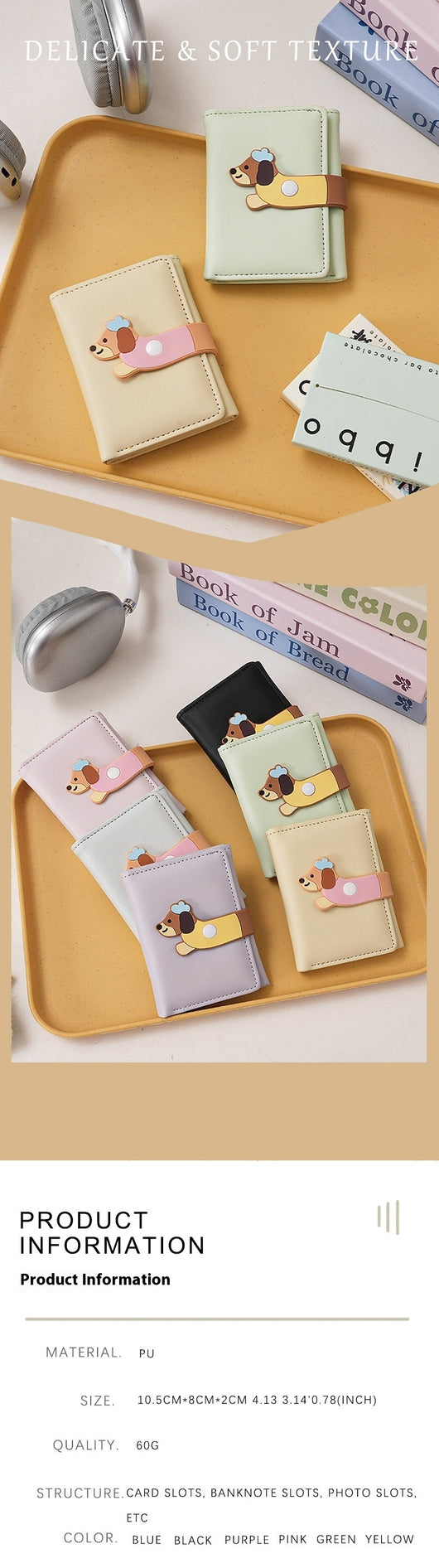 Billetera Infantil Compacta con Ilustración de Niña Adorable - Image 12