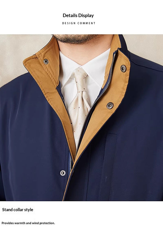 Chaqueta Italiana Impermeable Ajustada al Cintura - Otoño e Invierno - Image 6