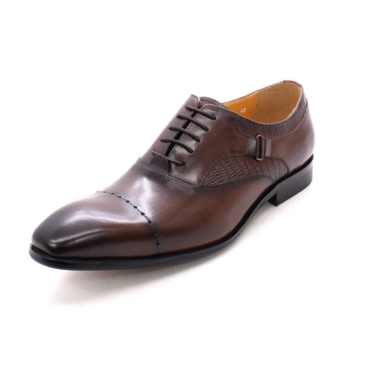 Zapatos de Cuero Tallados Artesanales con Punta Afilada para Negocios - Image 11