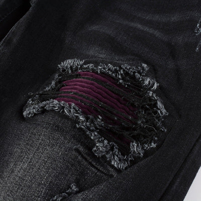 Jeans Slim Ajustados con Roturas y Stretch - Image 9