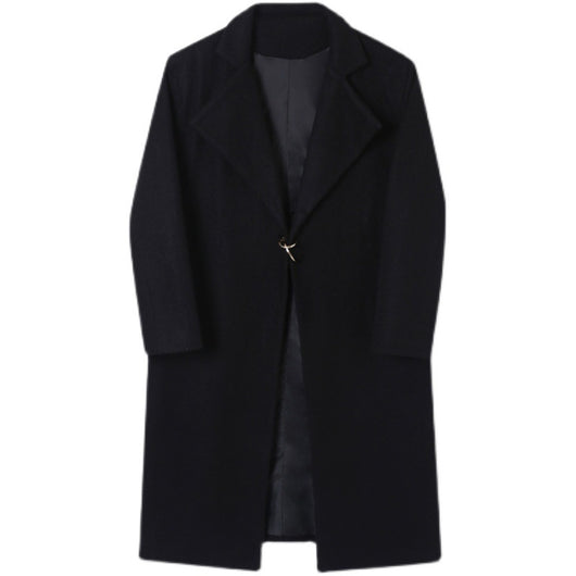 Abrigo de Lana para Hombre con Detalle de Círculo Metálico - Image 4