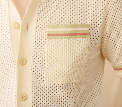 Playera Casual Vacacional de Algodón Puro con Diseño Calado - Image 3