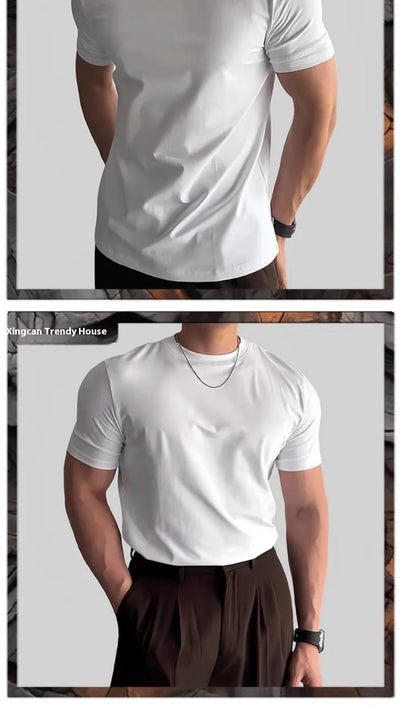 Camiseta Deportiva Manga Corta para Hombre - Ajuste Ceñido - Image 17
