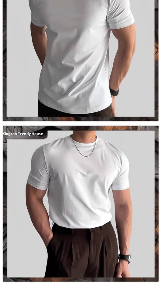 Camiseta Deportiva Manga Corta para Hombre - Ajuste Ceñido - Image 17
