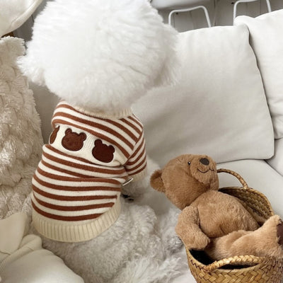 Suéter Tejido Cálido para Mascotas Estilo Coreano Otoño Invierno - Image 3