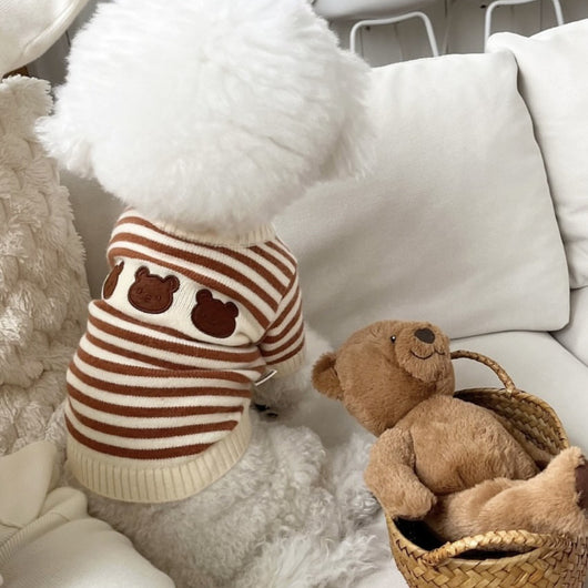 Suéter Tejido Cálido para Mascotas Estilo Coreano Otoño Invierno - Image 3