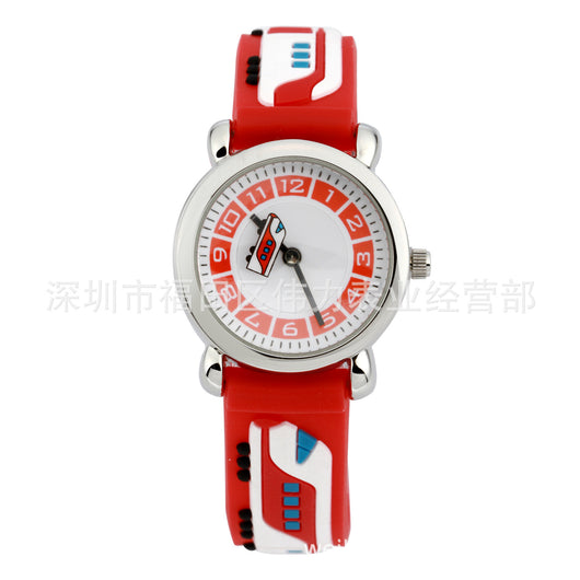 Reloj de Pulsera Infantil Anime Rojo con Diseño de Auto Deportivo - Image 4