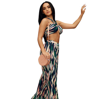 Conjunto de Dos Piezas Estampado Escotado para Verano - Image 9