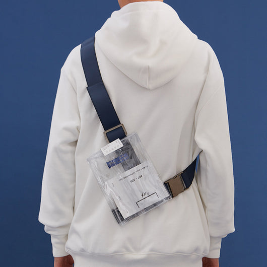 Bolsa Bandolera Transparente Impermeable para Hombre - Image 5