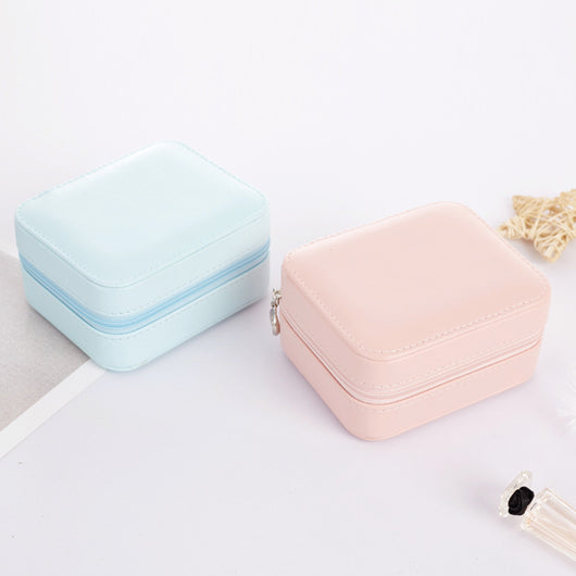 Organizador de Joyas Portátil con Compartimentos y Cierre - Caja de Viaje para Anillos y Aretes - Image 5