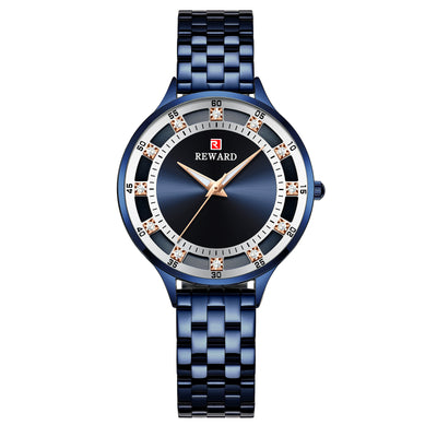 Reloj de Pulsera Acero Inoxidable para Mujer con Diamantes y Cristal de Cuarzo Resistente al Agua - Image 8